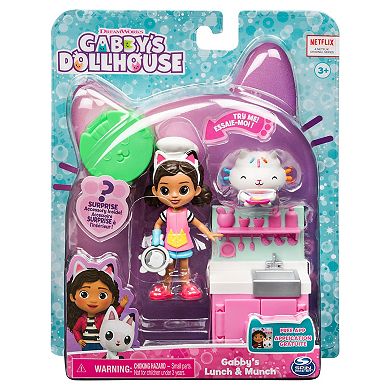 Cool Maker Gabby's Dollhouse Lunch and Munch Kitchen Set with 2 Toy Figures