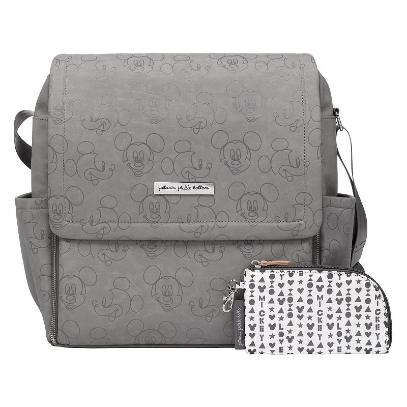 Petunia Pickle Bottom Boxy Backpack in Disneys Love Mickey Mouse, Grey