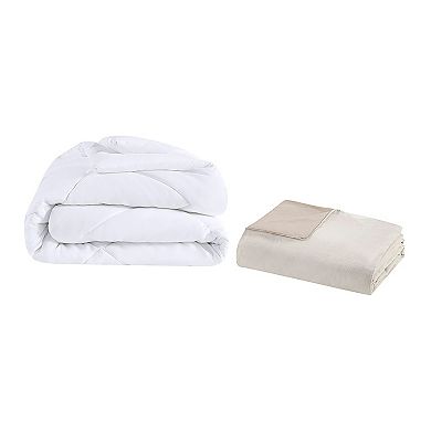 Clean Spaces Blakely Oversized Comforter Cover Set with Removable Insert