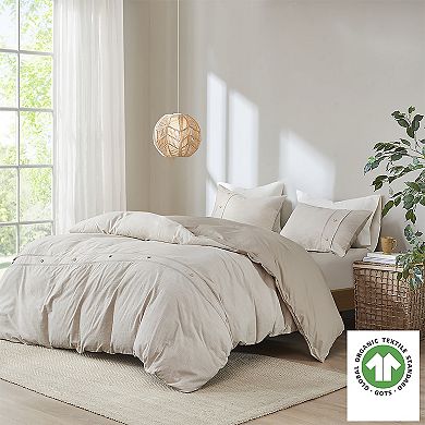 Clean Spaces Blakely Oversized Duvet Cover Set with Shams