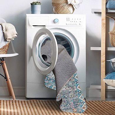 Linon Larson Machine Washable Rug