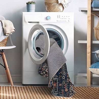 Linon Larson Machine Washable Rug