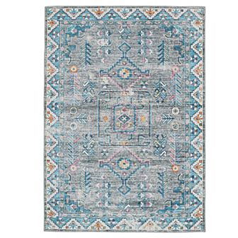 Linon Larson Machine Washable Rug