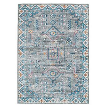 Linon Larson Machine Washable Rug