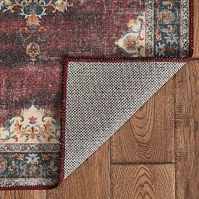 Linon Foster Machine Washable Rug