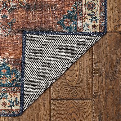 Linon Foster Machine Washable Rug