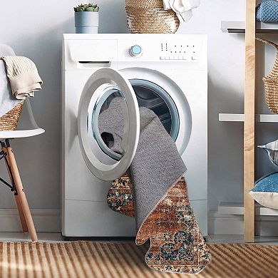 Linon Foster Machine Washable Rug