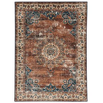 Linon Foster Machine Washable Rug