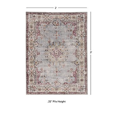 Linon Lennox Machine Washable Rug