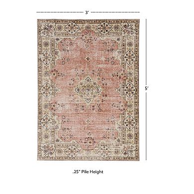 Linon Blanton Machine Washable Rug