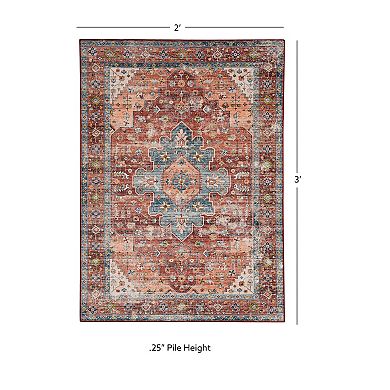 Linon Carter Machine Washable Rug