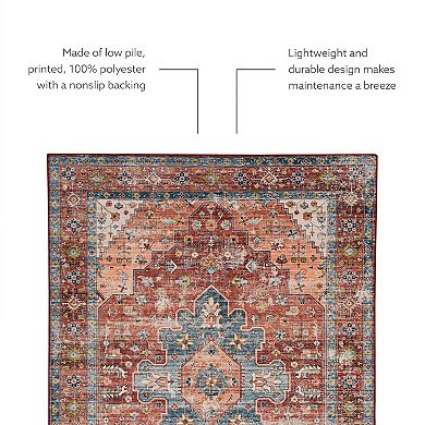 Linon Carter Machine Washable Rug