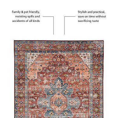 Linon Carter Machine Washable Rug