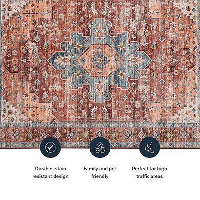 Linon Carter Machine Washable Rug