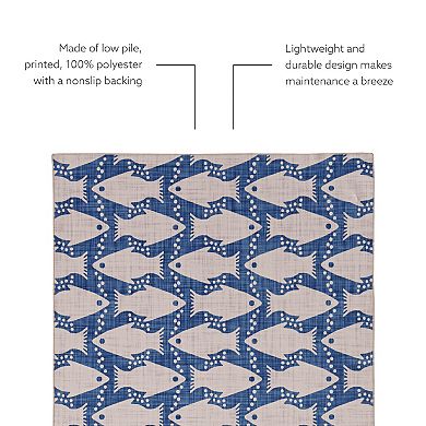 Linon Seabourne Machine Washable Rug