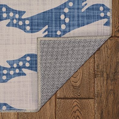 Linon Seabourne Machine Washable Rug