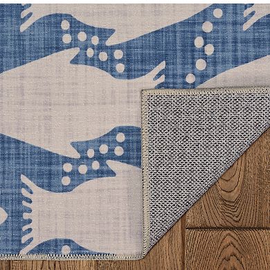 Linon Seabourne Machine Washable Rug