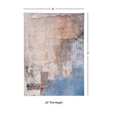 Linon Kyler Machine Washable Rug