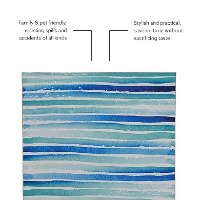 Linon Janna Machine Washable Rug