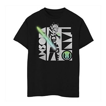 Boys 6-20 Star Wars: The Clone Wars Ahsoka Tano Gradient Lightsaber Tee