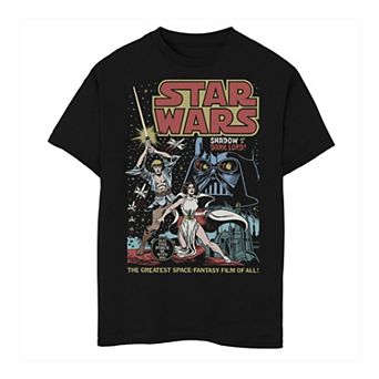 Boys 6-20 Star Wars Shadow Of A Dark Lord Poster Tee