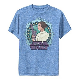 Boys 6-20 Star Wars Princess Leia Stained Glass Cartoon Profile Graphic Tee