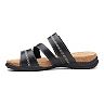 Clarks® Roseville Bay Women's Leather Slide Sandals