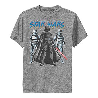 Boys 8-20 Star Wars Darth Vader And Stormtrooper Portrait Logo Tee
