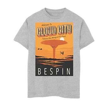 Boys 6-20 Star Wars Cloud City Bespin Sunset Travel Poster Tee
