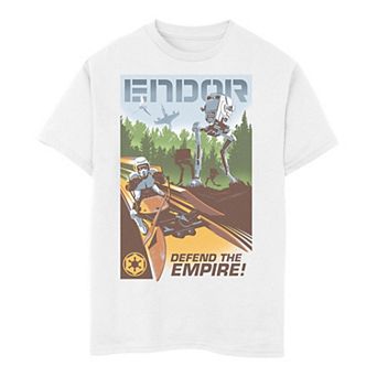 Boys 6-20 Star Wars Endor Defend The Empire Collage Poster Tee