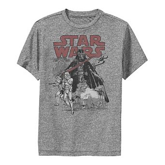 Boys 8-20 Star Wars Darth Vader Sketched Portrait Logo Graphic Tee