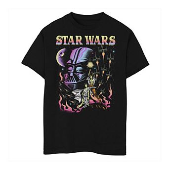 Boys 6-20 Star Wars Vintage Movie Scene Collage Tee