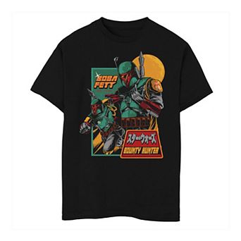 Boys 6-20 Star Wars Mandalorian Soldier Kanji Graphic Tee