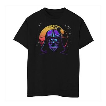 Boys 6-20 Star Wars Darth Vader Death Star Portrait Tee