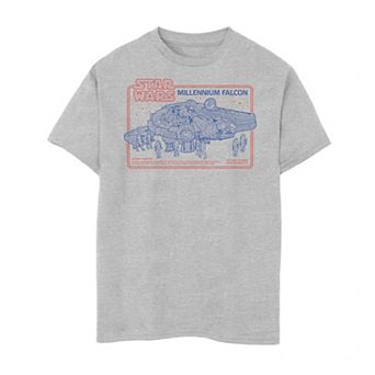 Boys 8-20 Star Wars Millennium Falcon Assembly Required Tee
