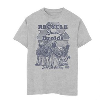 Boys 8-20 Star Wars Jawas "Recycle Your Droids Save The Galaxy" Portrait Tee