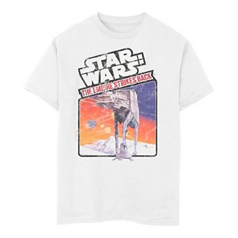 Boys 8-20 Star Wars The Empire Strikes Back AT-AT Poster Graphic Tee