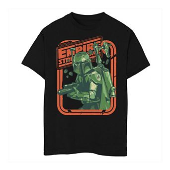Boys 8-20 Star Wars: The Empire Strikes Back Boba Fett Modern Portrait Tee