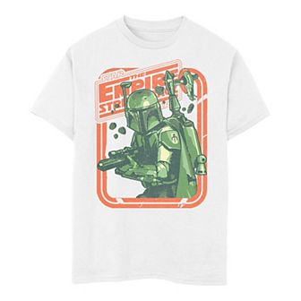 Boys 8-20 Star Wars: The Empire Strikes Back Boba Fett Modern Portrait Tee