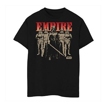 Boys 8-20 Star Wars Darth Vader And Stormtroopers Empire Portrait Tee