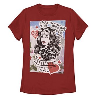 Juniors' Justice League Wonder Woman Mother's Day Graphic Tee