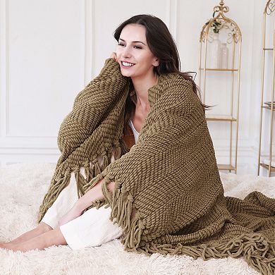 Serenta Knitted Tweed Throw