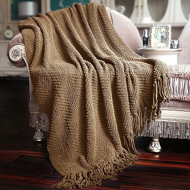 Serenta Knitted Tweed Throw