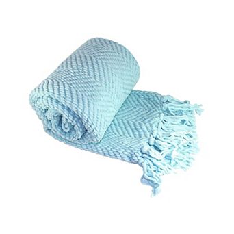 Serenta Knitted Tweed Tassel Throw