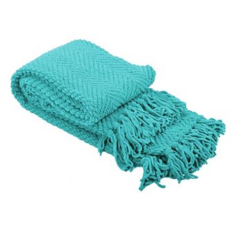 Serenta Knitted Tweed Tassel Throw