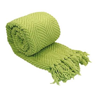 Serenta Knitted Tweed Tassel Throw