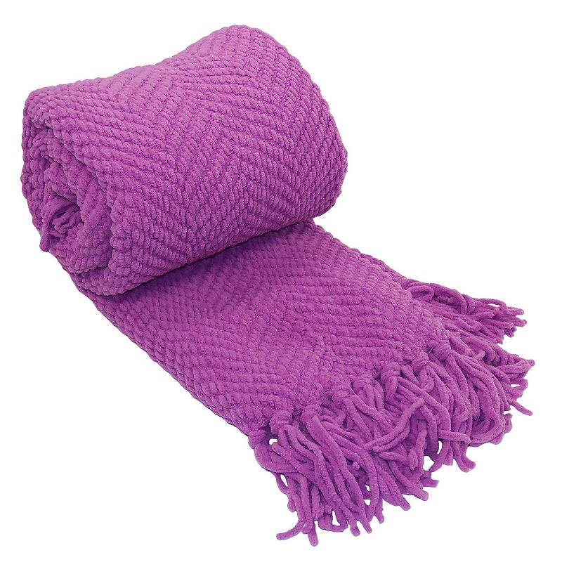 58131301 Serenta Knitted Tweed Throw, Pink sku 58131301