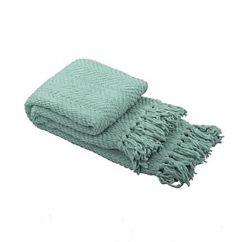 Serenta Knitted Tweed Tassel Throw