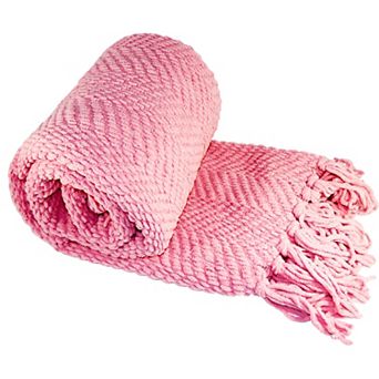 Serenta Knitted Tweed Tassel Throw