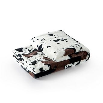 Animal Double Sided Faux Fur Throw